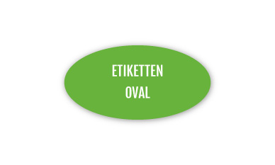 Papiersticker oval drucken