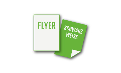 Flugblätter Flyer schwarzweiß drucken