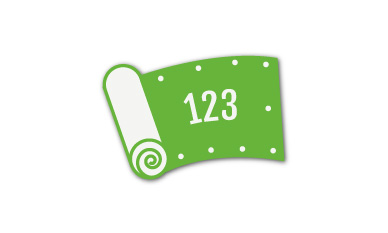 Ein rechteckiges Banner mit grün-grauem geometrischem Design, das Social-Media-Symbole für Facebook, LinkedIn und Instagram sowie den Text „einszweidrei“ in fetten weißen Buchstaben zeigt.