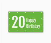 PVC-Banner 20 Geburtstag