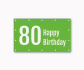 80 Geburtstag Banner