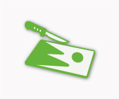 Glasschneidebrett mit Fotodruck