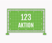 Aktion Bauzaunbanner drucken