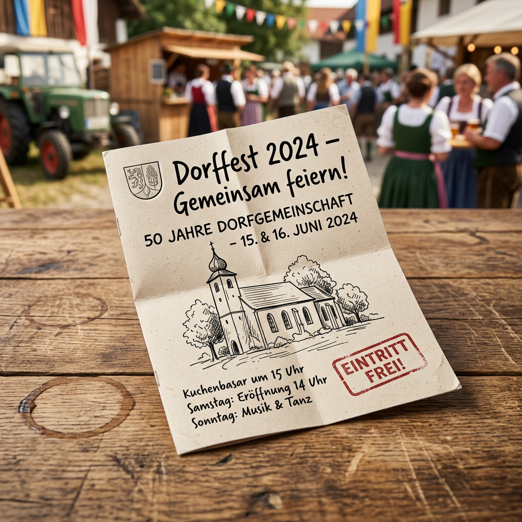 A flyer for