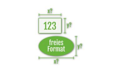 Abbildung eines grünen Aufklebers mit dem Text