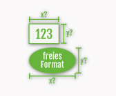 Sticker im Wunschformat